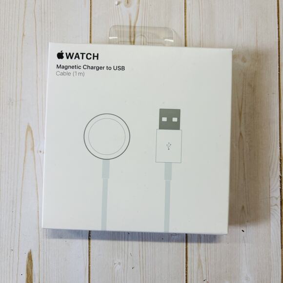 Apple Watch Magnetic Fast Charger to USB 1M Cable A2255 Open Box Original OEM - Picture 1 of 6
